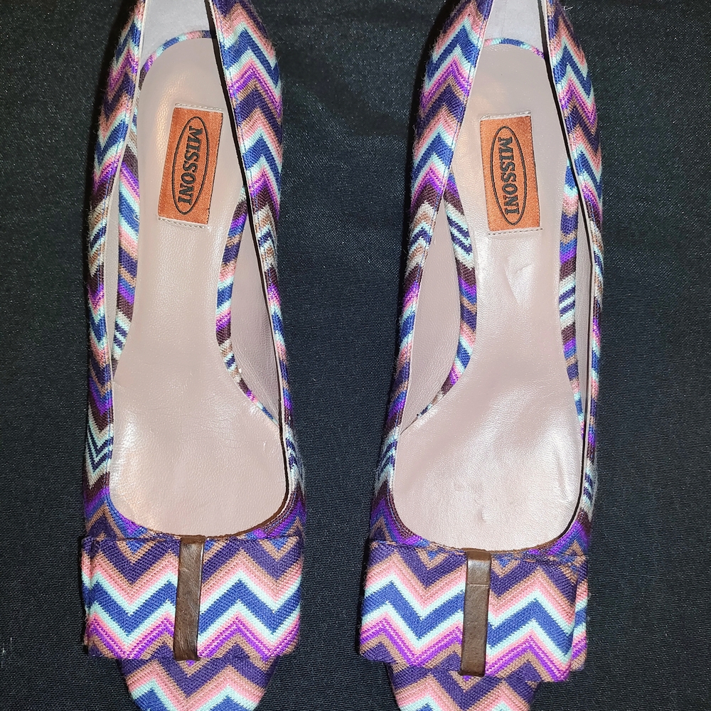 Missoni Women's Vibrant Zigzag Heels